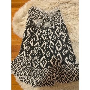 Forever 21 tribal print dress knot cover up L